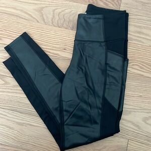 Athleta leather leggings